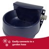 Coastal Pet Bergan Auto-Wata - Outdoor Dog & Cat Water Dispenser - Automatic Water Bowl for Pets - Made from Durable, BPA-Free Plastic - Self-Watering Cat & Dog Bowl - Navy, 48 Ounces