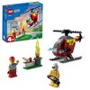 LEGO® City Fire Helicopter 60318 Building Kit for Kids Aged 4;Firefighter;Vendor Minifigures
