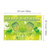 Pickleball Party Secorations，Pickleball Birthday Decorations，Pickleball Party Supplies Set Include Backdrop Banner Ballon Cake Toppers