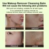 GANBADEI Makeup Cleaning Balm, Cleansing Balm Makeup Remover, Deep Cleaning, Makeup Cleansing Balm for Waterproof Eye Face Lip Makeup, Makeup Melting Cleansing Balm 100g