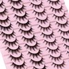 Losha Manga Lashes Natural Look Wispy False Eyelashes 20 Pairs 2 Styles Mixed Soft Fake Eye Lashes Pack Vegan Asian Anime Eyelashes (20P-Manga)