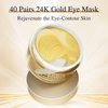 USTELIR Under Eye Patches, 40 Pairs 24K Gold Eye Masks with Collagen, Eye Patches for Puffy Eyes, Dark Circles & Wrinkles, Under Eye Masks for Skin Care Set, Eye Gel Pads Spa Gifts for Women & Men