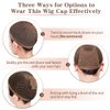 Dreamlover Mesh Wig Cap for Women, Hair Net for Halloween Wig, Wig Cap for Long Hair, Brown, 2 Pieces