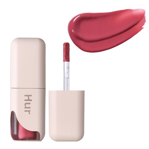 House of Hur Glowy Ampoule Tint, Water-based Glowy Lip Stain (Deep Rose)