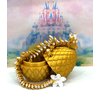 3D Printed Dragon with Dragon Egg, 12" Gold and White Cherry Blossom Articulated Dragon, Fidget ADHD Autism Sensory Toy Executive Desk Toy D032-GE