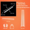 Long Clear Coffin Nails Tips: 504Pcs XXXL Extra Long No C Curve Nail Tips Coffin - Half Cover Gel Acrylic Nail Tips for Women Salons Home DIY with 2 Nail Files