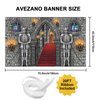 Avezano Medieval Party Banner Medieval Castle Backdrop Medieval Castle Backdrop Medieval Party Decorations Medieval Themed Party Supplies 70.8 x 43.3 Inch