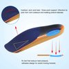 Arch Support Insoles, RooRuns 3/4 Plantar Fasciitis Insoles High Arch Support Insoles with Metatarsal Pads, Orthotic Inserts for Flat Feet, Heel Pain Relief, S
