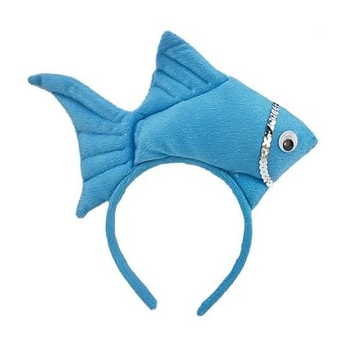 YuanHolumid Fish Goldfish Marine Life Sea Animal Costume Headband Accessories for Halloween Dress Up, Women's Headbands, Women's Fashion Headbands,Headbands for Women's Hair, Wide Headbands