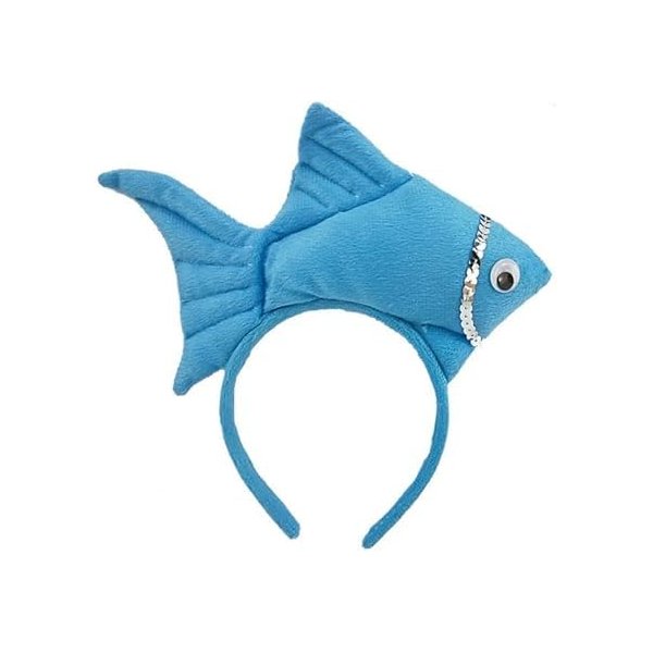 YuanHolumid Fish Goldfish Marine Life Sea Animal Costume Headband Accessories for Halloween Dress Up, Women's Headbands, Women's Fashion Headbands,Headbands for Women's Hair, Wide Headbands