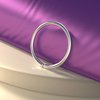 Tiny Silver Nose Ring - Snug 7mm Hoop 18 Gauge Piercing – Dainty 925 Sterling Silver Nose Piercings – Body Jewelry Piercing Hoops – Gift Ready Purchase