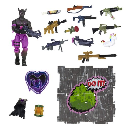FORTNITE Vending Machine - Features 4 Inch Fallen Love Ranger Collectible Action Figure, Includes 9 Weapons, 4 Back Bling, and 4 Building Material Pieces