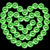 Chalyna 45 Pcs Glow in The Dark Smile Face Bouncing Balls Bulk 1 Inch Mini High Bounce Balls for Kids Teens Glowing Valentines Halloween Christmas Party Favors rubber Goodie Bag Fillers for Boys Girls