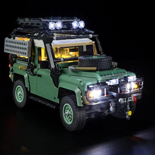 YEABRICKS LED Light for Lego-10317 Icons Land Rover Classic Defender 90 Building Blocks Model (Lego Set NOT Included)