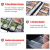 400 Pockets Card Binder for Demon Slayer Cards,Portable Waterproof One Piece Cards Storage Book with Removable Sleeves,Fits for Anime Demon Slayer Tanjiro,Jujutsu Kaisen Cards
