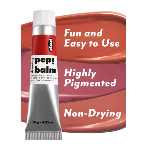 I'M MEME Multi-use Lip and Cheek Tint - Pep! Balm | With Shea Butter, Gift, Liquid Blush and Lip Paint, Travel-Friendly, 002 Oh-oh, 0.52 Oz