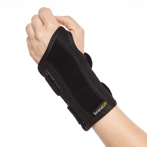 BraceUP Wrist Splint for Carpal Tunnel Right Left Hand Wrist Support for Women and Men, Daytime and Night Use, Wrist Brace for Pain Relief and Arthritis - Left Wrist (L/XL)