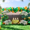 4D Wildlife Jungle Triceratops Dinosaur Balloon Wild One Safari Forest Woodland Animal Dino Party Supplies, 4 Pack Self-Standing Dinosaur Foil Balloons Cute Matte Dinosaur Balloons Dino Birthday Decor