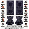 6PCS Black Face Mask Neck Gaiter Paisley Tube Bandanas Seamless Gator Masks Magic Headband Magic scarf High Elastic Multi Headwear Face Cover Balaclava with UV Resistance for Yoga Hiking Running