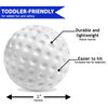 Kids Golf Set Toy - Toddler & Little Kids Replacement Golf Ball 2" - for Little Tikes Baby Golf Clubs- 6 Pack | Oversized Ball Toy - Plastic Golf Balls for Beginners or Kids 3+ Years