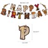 Cowboy Birthday Party Decorations, Western Cowboy Theme Happy Birthday Banner Latex Balloons Cake Cupcake Toppers for Boys Kids Birthday Rodeo Horse Racing Cow Pony Theme Party Supplies