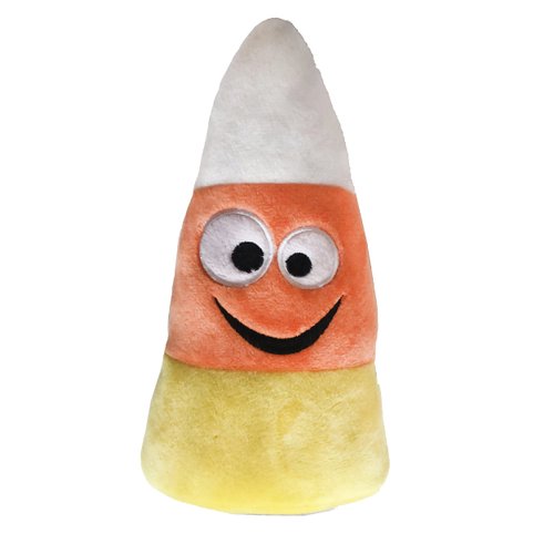Huxley & Kent for Dogs | Kookie Korn | Halloween Power Plush Dog Toy with Squeaker | Funny Dog Toy Gift | Fun, Durable, and Safe | H&K Squeaky Dog Toys