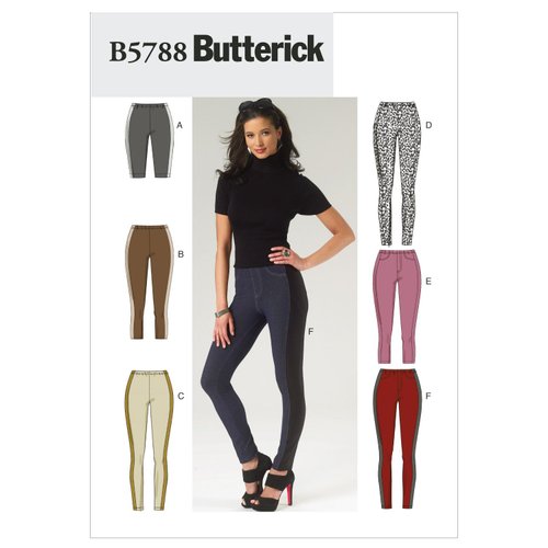 Butterick Patterns B5788RR0 Misses'/Women's Leggings Sewing Pattern, Size RR (18W-20W-22W-24W)
