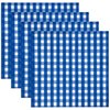 Gift Boutique 100 Dark Blue and White Gingham Cocktail Napkins Disposable Paper Navy Checkered Plaid Beverage Dessert Napkin for Summer Picnic Barbecue Wedding Baby & Bridal Shower Party Table Decor