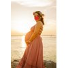 LLinfflr Vine Flower Crown Boho Flower Headband Hair Wreath Floral Halo Headpiece with Ribbon Wedding Party Photos Pink
