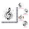 40PCS Music Note Paper Napkins Emotional Music Themed Luncheon Cocktail Dinner Paper Napkin Set Disposable for Party Supplies Tableware Decoration