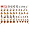Halloween V2 with Mickey and Minnie clear waterslide nail art decals (tattoos). Set of 60 by One Stop Nails.