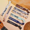 Solsew 48 Pcs Bible Verses Ribbon Hair Ties Christian Bible Verse Bracelet Bulk Christian Religious Elastic Ponytail Holder Wristbands for Women, Christian Gifts Bulk for Christians Bible Lovers