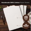 400 GSM | 40 Sheets | Vintage Paper, Handmade Paper, Deckled Edge Paper Made of Virgin Egyptian Cotton - Textured Paper, Old Paper, Fancy Paper, Khadi Paper, Rough|Textured Drawing| Sketching Paper