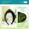 YanJie Velvet Knotted Headband for Women St.Patrick Day Green Headbands Wide Hair Band Girls Hair Accessories Saint Patricks Headbands for Women Headwear Girl Gift Irish Green Accessories