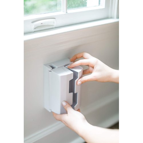 Outlet Cover Box for Child Safety (2 Pack) Duplex & Decorator Electrical Outlet Plates, Concealed Access Buttons, and Spacious Compartment - Jool Baby