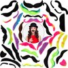 WILLBOND 48 Pieces Fake Mustaches, Self Adhesive Novelty Moustaches Fiesta Masquerade Party Supplies Halloween Costume(16 Vampire Style)