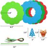 Fancy Land 16 Sets Christmas Crafts for Kids Holiday Winter Foam DIY Christmas Wreath Ornaments Craft Kits Christmas Activities Classroom Home Decorations