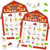 Liliful 35 Pcs Farm Party Bingo Game Farm Animals Game 24 Players Barnyard Birthday Bingo Cards Farm Barn Games for Kids Adults Family School Classroom Activities Farm Themed Party Favors Decoration