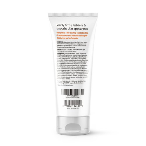 Bum Bum Cream with Lemon Vanilla Scent 2-in-1 Skin Care Cellulite Cream and Massage Lotion - Non-Greasy Skin Tightening Cream for Firm Butt, Belly & Thighs with Cupuaçu Collagen and Caffeine - 8 Fl Oz