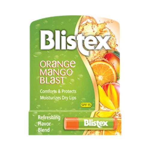 Blistex Lip Protectant SPF 15 Orange Mango Blast.15 oz (Pack of 7)