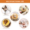 IEUUMLER Inflatable Recovery Dog Collar, Protective Donut Cone, Adjustable Soft Collar for Dog and Cat After Surgery Prevent from Biting & Scratching EU002 (Orange, M)