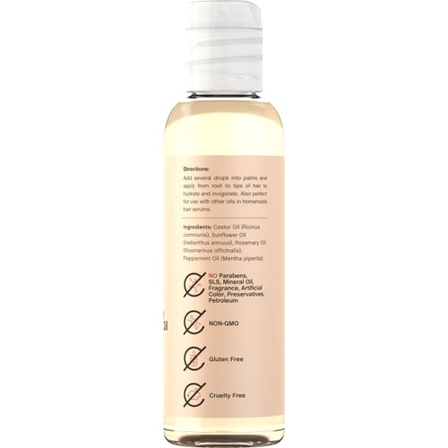 Coera Rosemary Mint Hair Oil | 4 fl oz | Hydrating and Moisturizing for Hair | Free of Parabens, SLS, & Fragrances