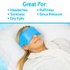 Arctic Flex Cold Eye Mask - Gel Ice Pack For Cool Sleeping, Dry Night Treatment - Reusable Hot Spa Therapy For Sleep, Skin Puffiness, Migraine