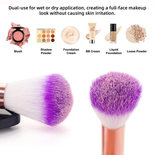 Mermaid Makeup Brushes, 10PCs Professional Premium Makeup Brush Set Foundation Powder Eyeshadows Blending Blush Skin Care Products Brushes (Blue)