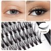 Bodermincer 20D 8-20mm To Choose 8-10-12-14mm MIX/14-16-18-20mm MIX rofessional Makeup Individual Cluster Eyelashes Grafting Fake False Eyelashes Eyelash Extension Individual Eyelash Bunche (20D-16mm)