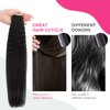 Lashey Tape in Hair Extensions Human Hair for Black Women Kinky Straight Tape in Hair Extensions Natural Black 14 Inch 50g/pack 20pcs Real Natural Human Hair for Women