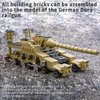 WW2 Army Building Blocks Toys Set Compatible with Lego, Create a German Dora Cannon or 16 Small Military Vehicles, with 20 Toy Soldiers, for Boys Kids Age 6 7 8 Year Old