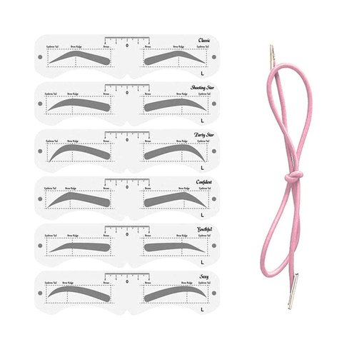 KKPLZZ Plastic Eyebrow Mold, PEVA Soft Eyebrow Shaper DIY Makeup Model with Elastic Band,Makeup Eyebrow Assist Eyebrow Shaping Eyebrow Makeup Tools for Beginner