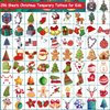 CHARLENT Christmas Temporary Tattoos for Kids - 296 PCS Christmas Individual Tattoos for Kids Christmas Xmas Party Favors, Stocking Stuffer, Christmas Eve Gift
