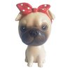 IBWell Bobbleheads Dog for Car Vehicle Automobile Decor,Cute Car Dashboard Bobble Head Boston Terrier Decoration (Pug)